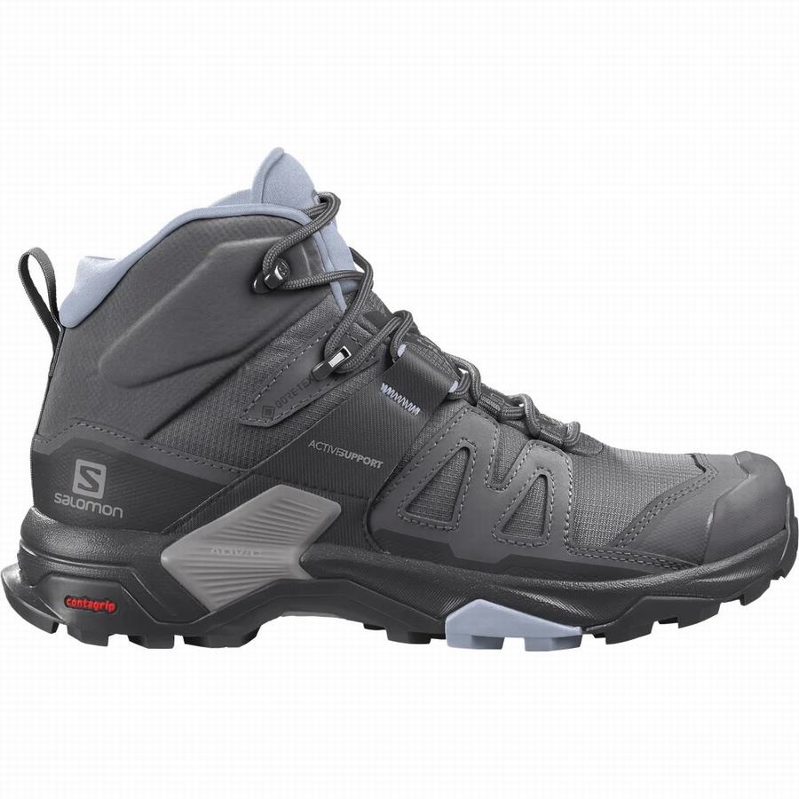 Buty Trekkingowe Salomon X Ultra 4 Mid Gore-tex Damskie Czarne ||TRO972ED||